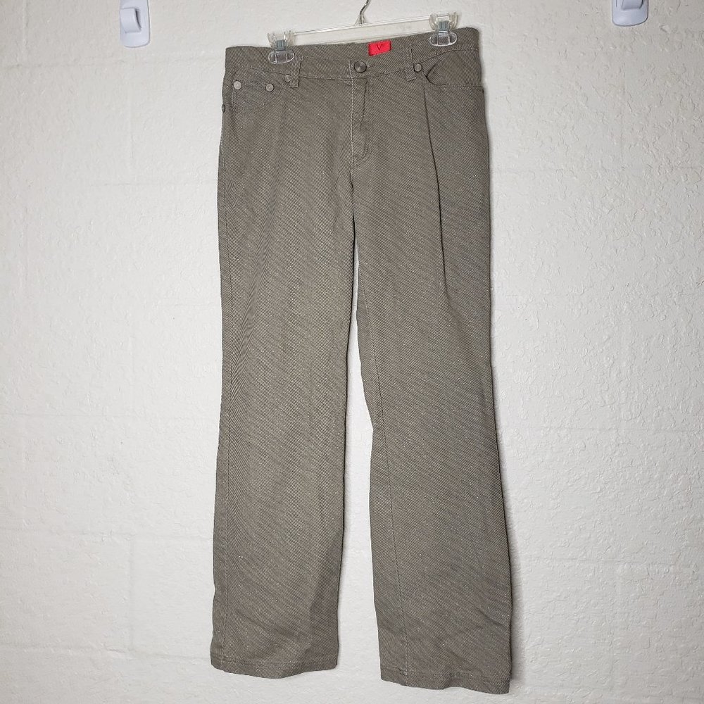 V Cristina Tan/Brown Corduroy Texture Jean Size 6 - Picture 2 of 16